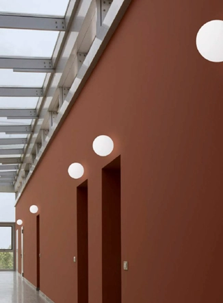 Oh! plafoniera a sfera da esterno a led